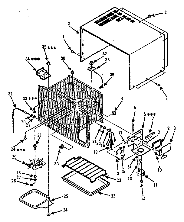 Kenmore 5648896280 cavity parts-c diagram