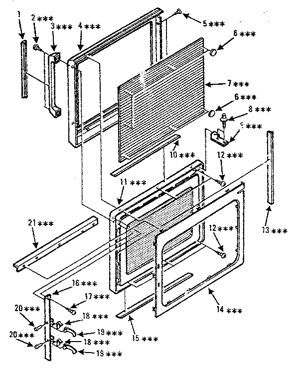 Kenmore 5648896280 door diagram