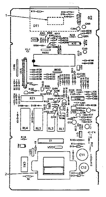 Kenmore 5648896280 power and control circuit board (part no. 14617) diagram