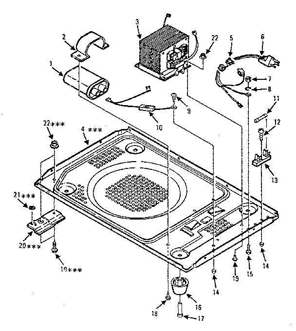 Kenmore 5678841880 microwave diagram