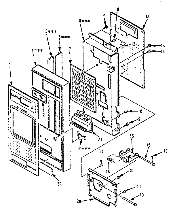 Kenmore 5678841880 control panel diagram