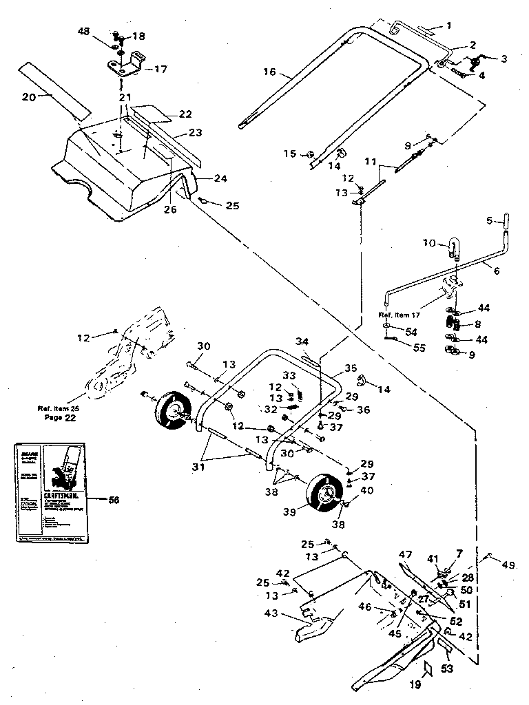 Craftsman 536884240 main frame diagram