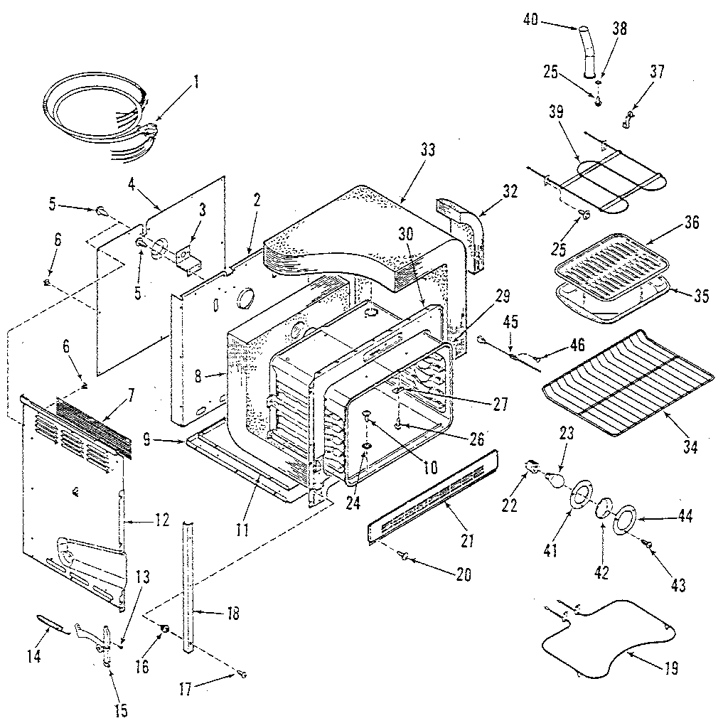 Kenmore 9114558818 body diagram