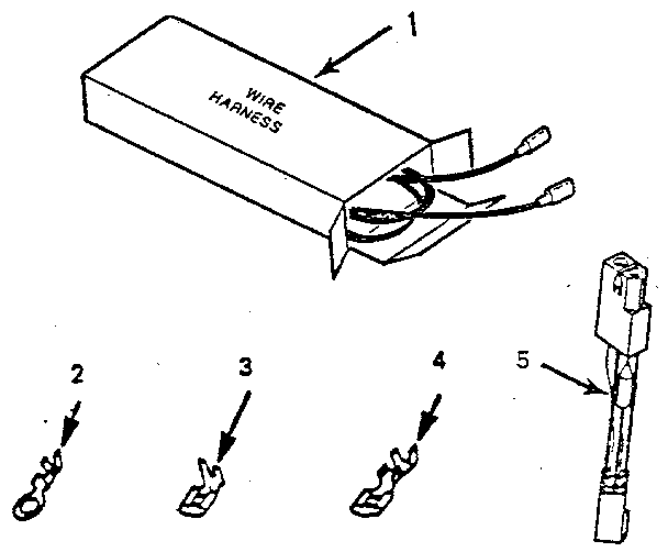Kenmore 9114558818 wire harnesses and components diagram