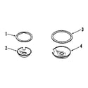 Kenmore 9114558818 porcelain pan and chrome ring kit no. 8068 400 diagram