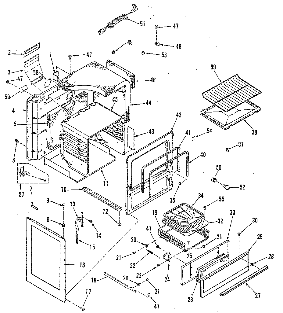 Kenmore 9117178812 body section diagram