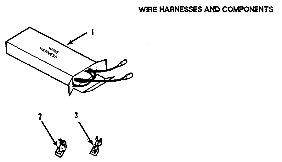 Kenmore 9117178812 wire harnesses and components diagram