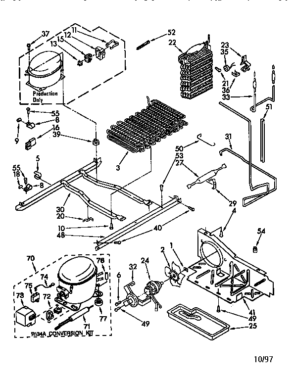 Kenmore 1069510482 unit diagram
