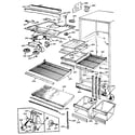 GE TBXS19PLB fresh food compartment diagram