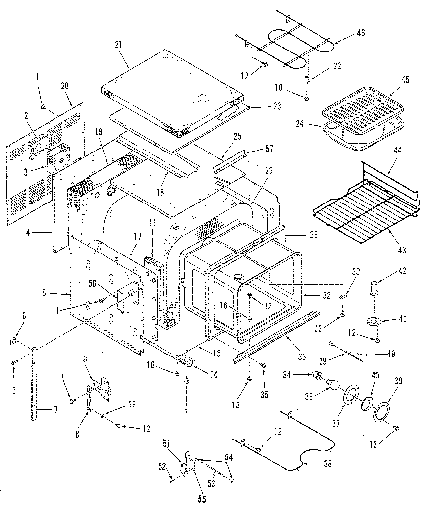 Kenmore 9114088816 body section diagram