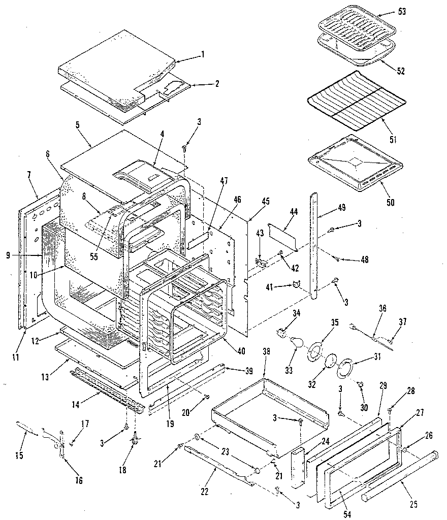 Kenmore 9113138818 body section diagram