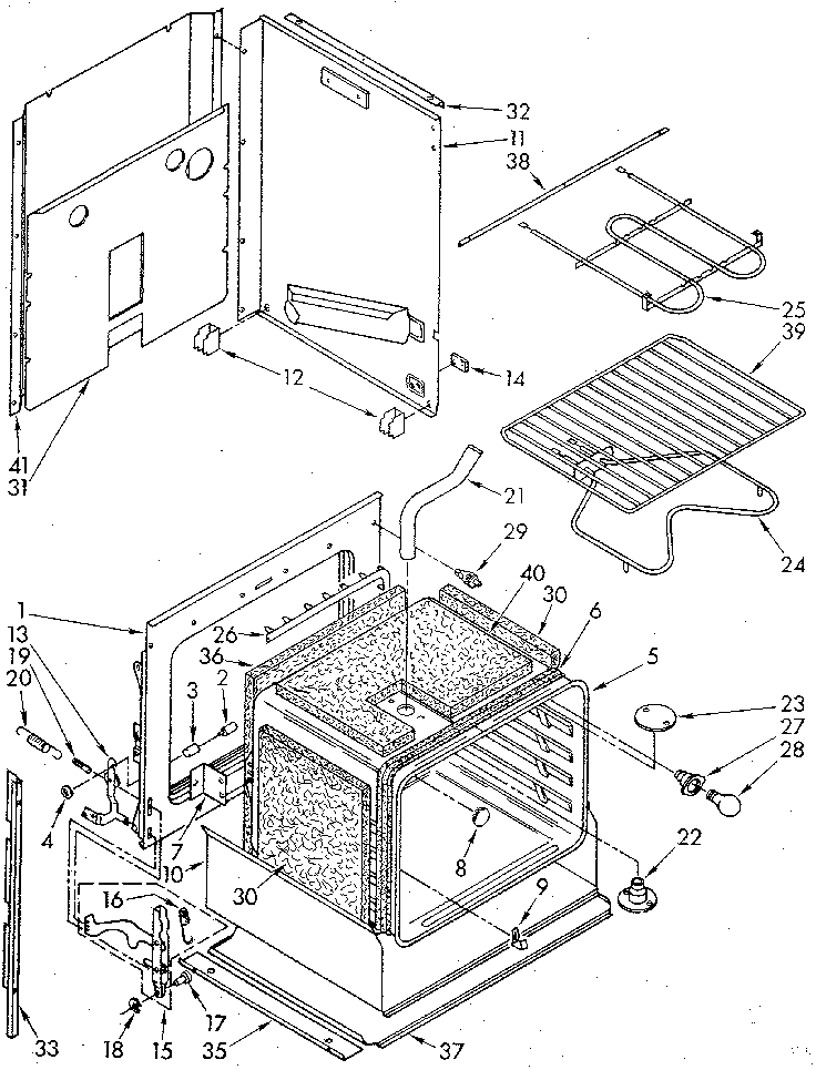 Kenmore 6654428990 lower oven diagram