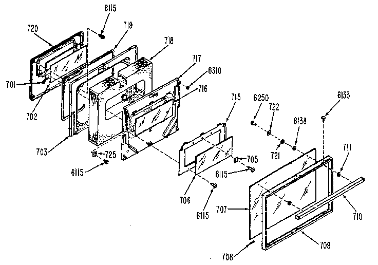 GE JDP37G0L1 door diagram