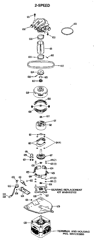 GE WW8318LAL 2 speed diagram