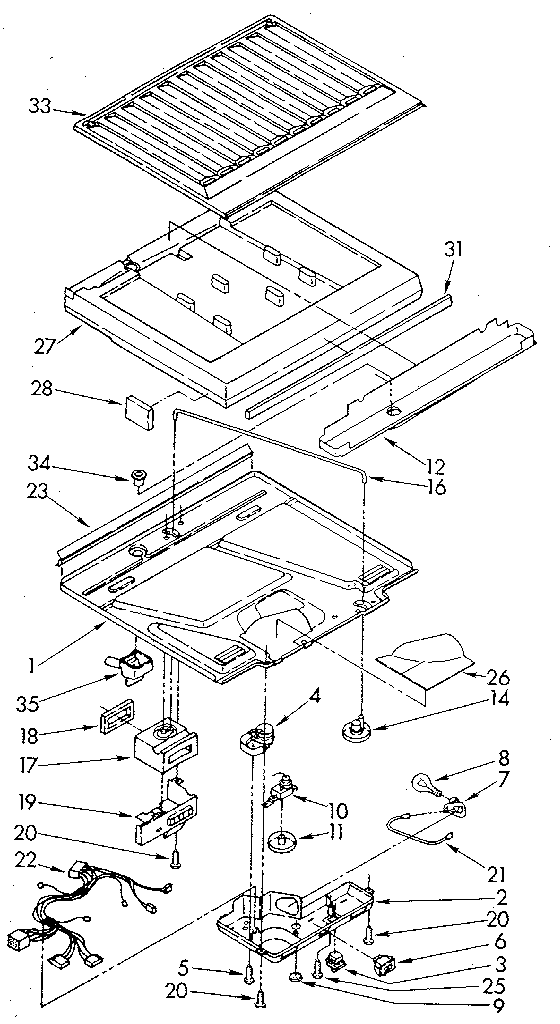 Whirlpool ET18GKXSN0B compartment separator diagram
