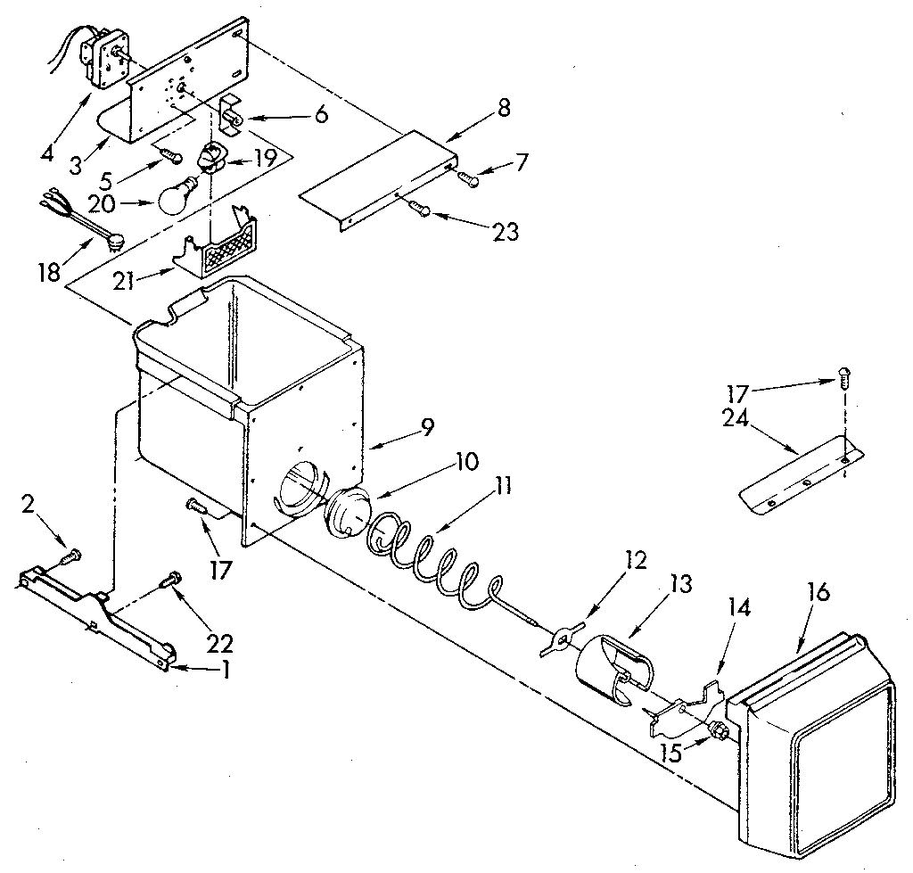 Whirlpool ED25DWXTW04 freezer interior diagram