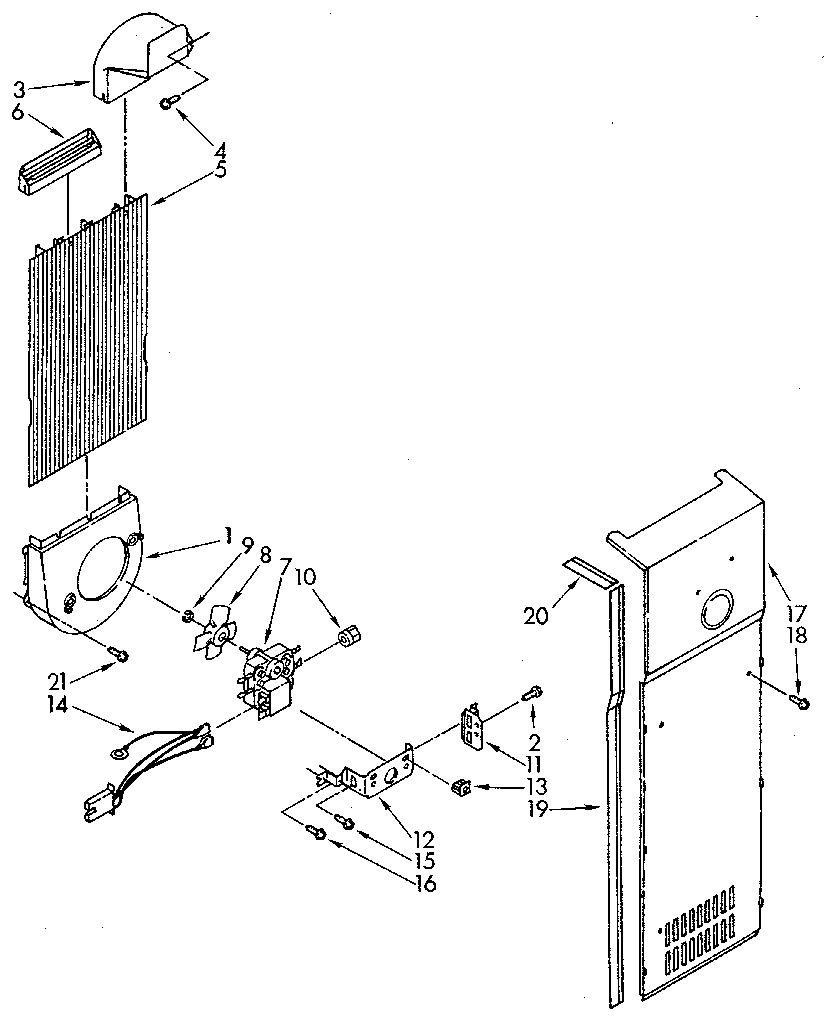 Whirlpool ED20PKXSM03 air flow diagram