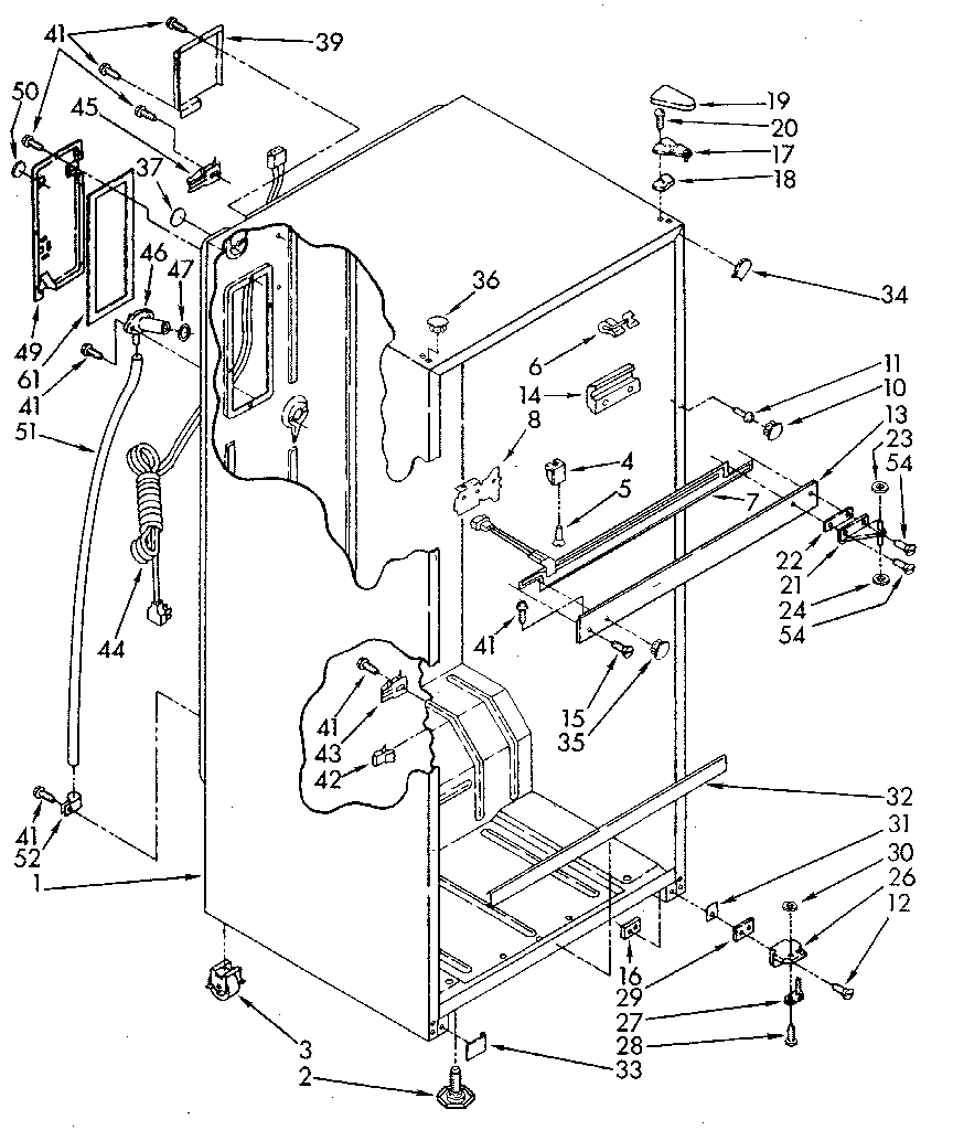 Whirlpool ET18JKYSG07 cabinet diagram