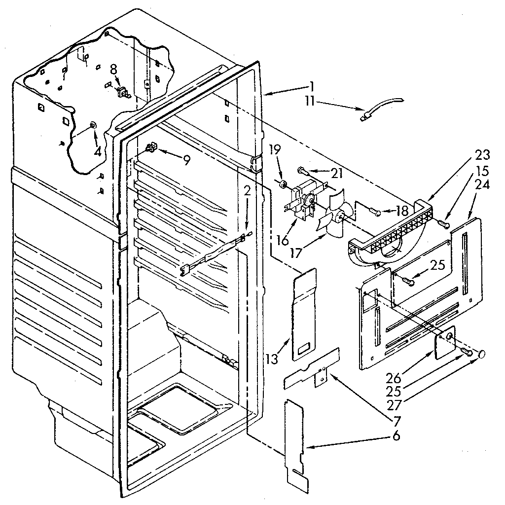 Whirlpool ET18JKYSG07 liner diagram