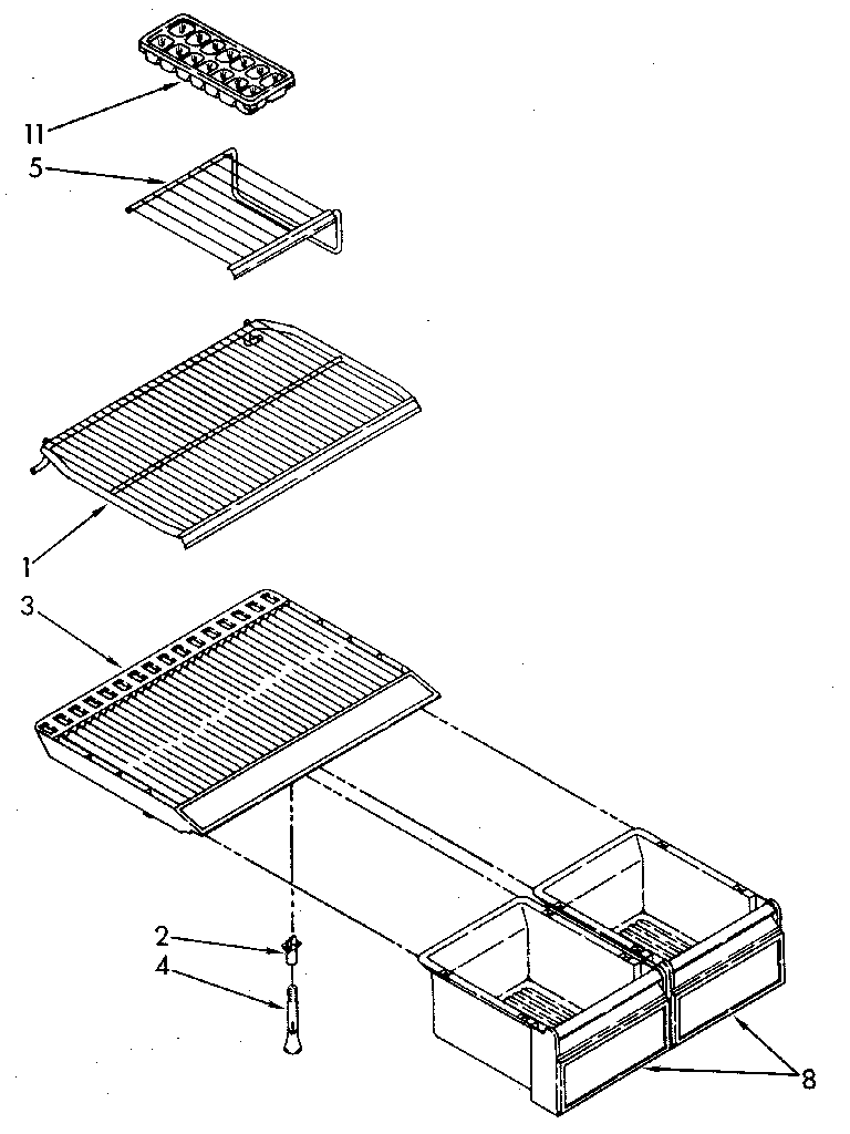 Whirlpool ET18JKYSG07 shelf diagram