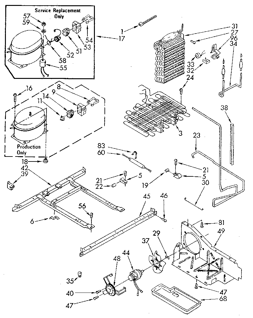 Whirlpool ED20AKXSW03 unit diagram