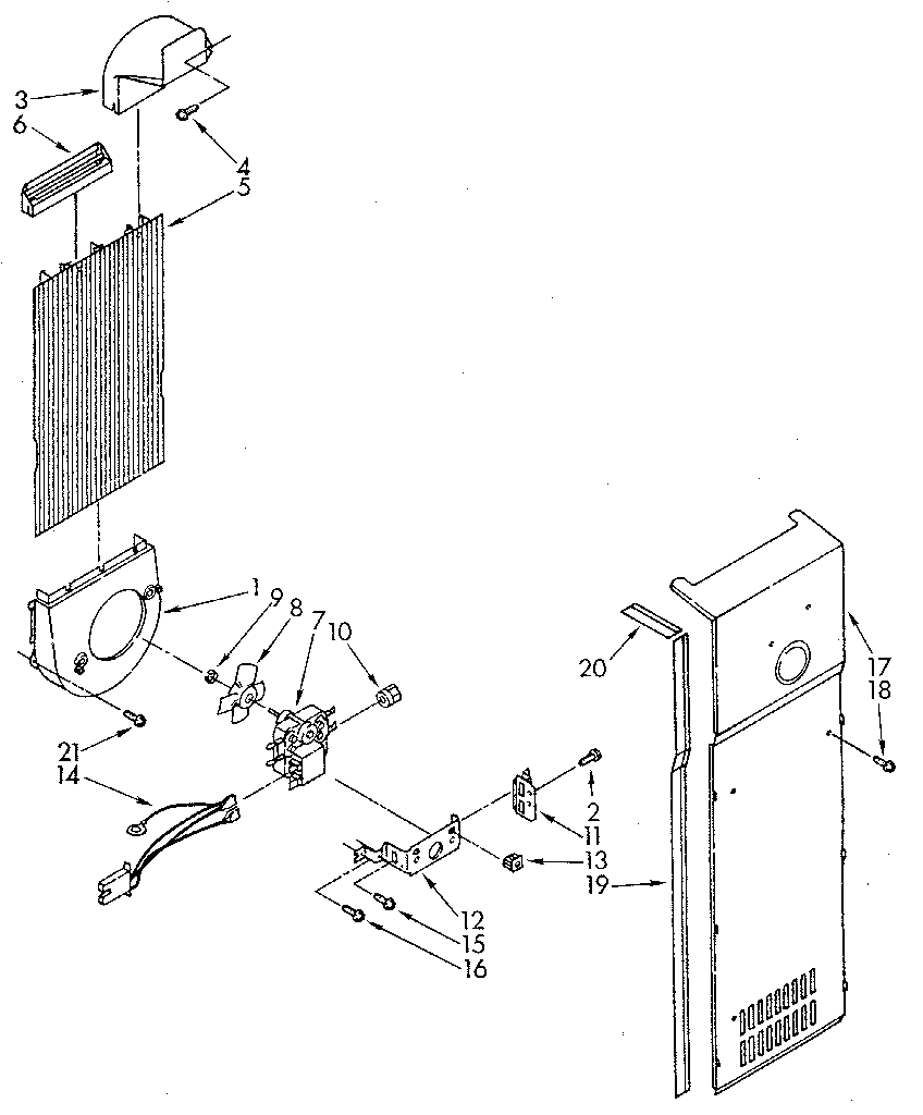 Whirlpool ED20AKXSW03 air flow diagram