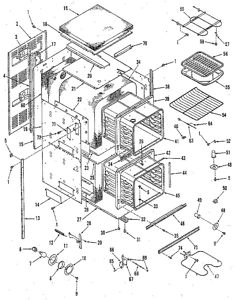 Kenmore 9114238896 body diagram