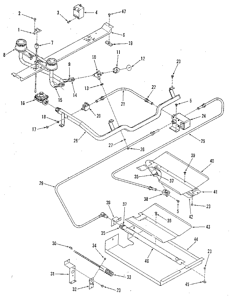 Kenmore 9113548813 burner diagram