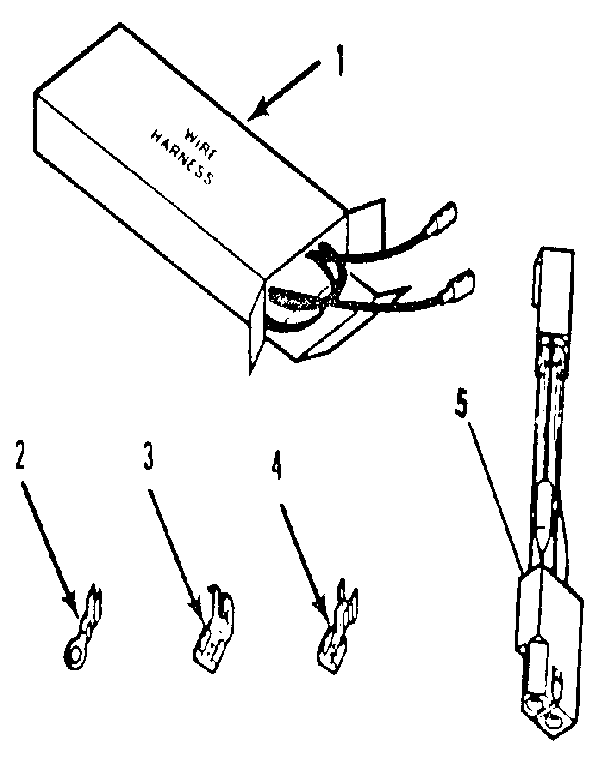 Kenmore 9114038896 wire harness and components diagram