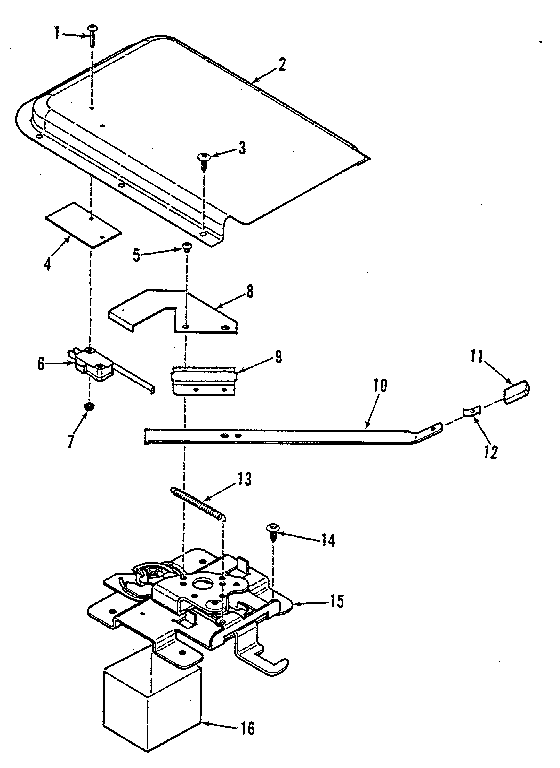 Kenmore 9119348811 door lock section diagram