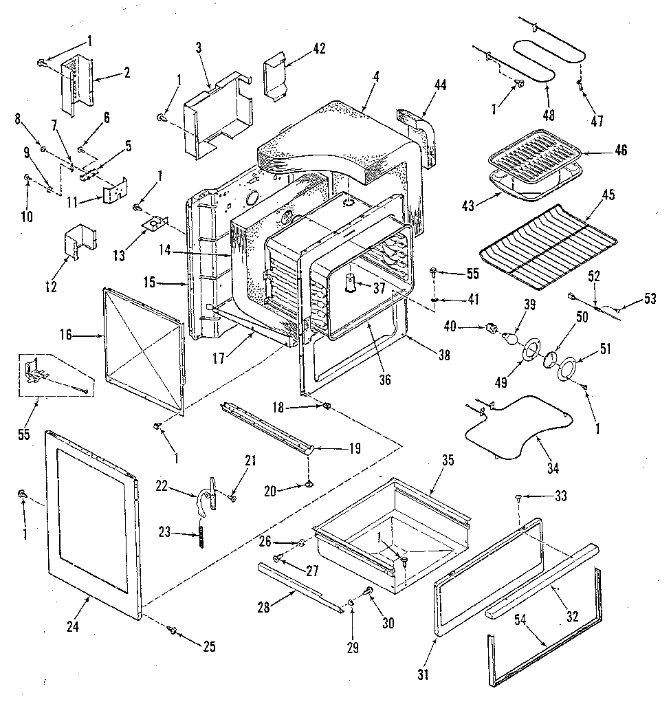 Kenmore 9119348811 body section diagram