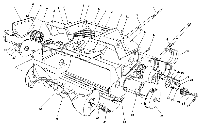 Toro 38025 housing & rotor assembly diagram