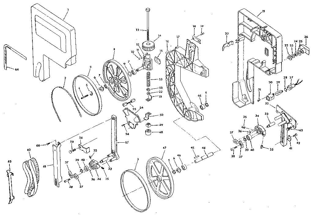 Craftsman 113248320 figure 2-drive assembly diagram
