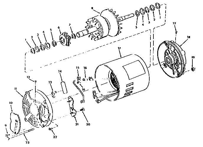Craftsman 113248320 motor parts list diagram