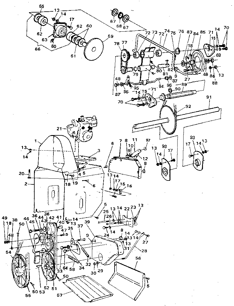 Craftsman 536885020 motor mount diagram