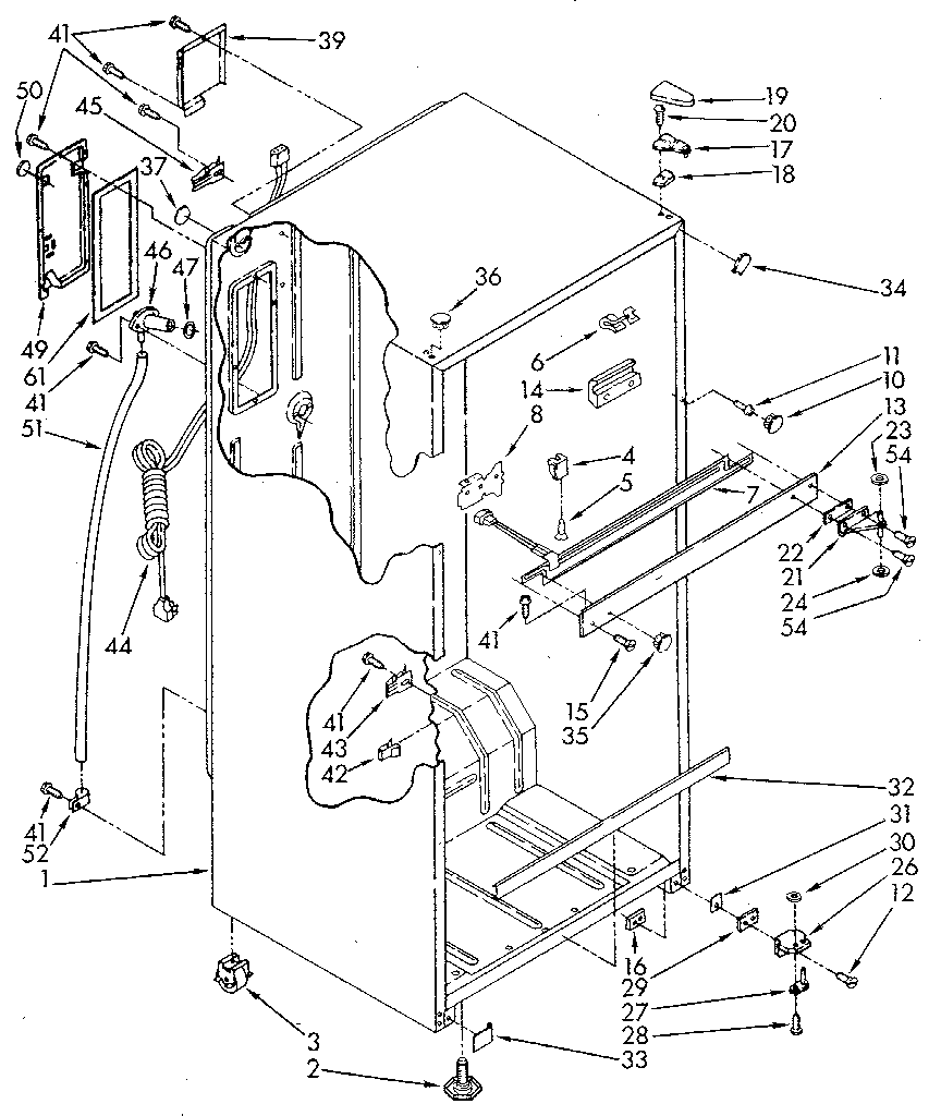 Whirlpool ET18JKXSG09 cabinet diagram