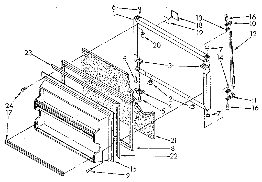 Whirlpool ET18JKXSG09 freezer door diagram