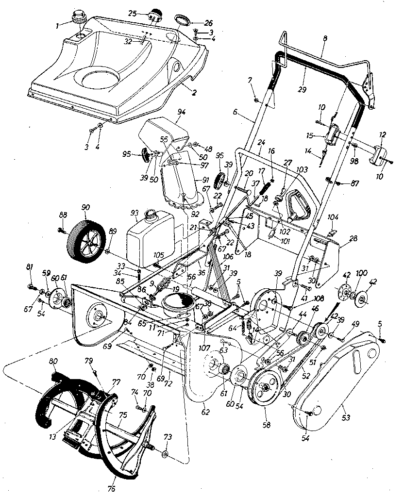 Craftsman 247884410 replacement parts diagram