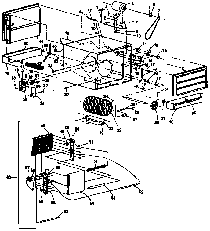 Kenmore 661624670 replacement parts diagram