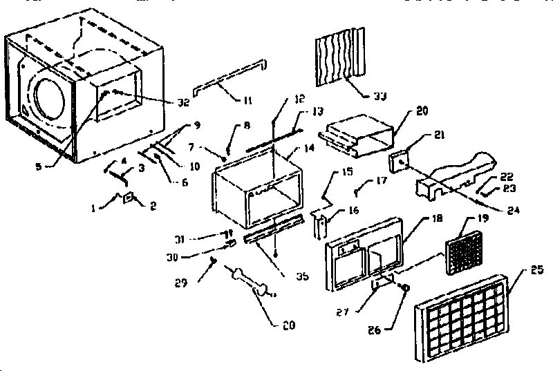 Kenmore 661624670 cabinet diagram