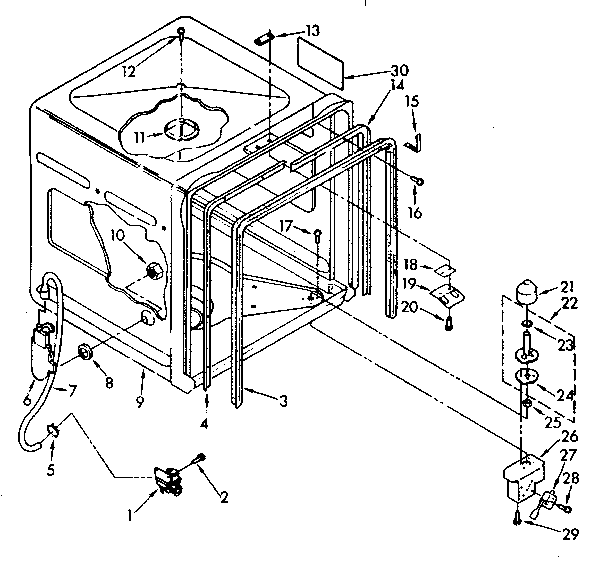 Kenmore 6651779580 tub diagram