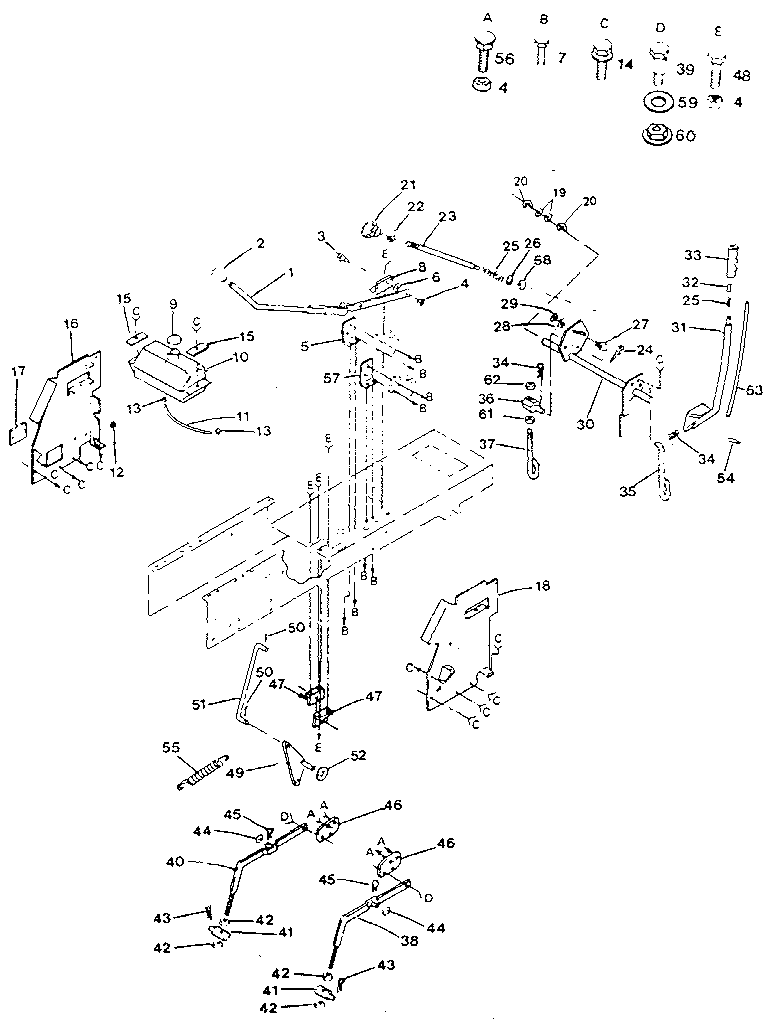 Craftsman 917254623 lift adjustment diagram