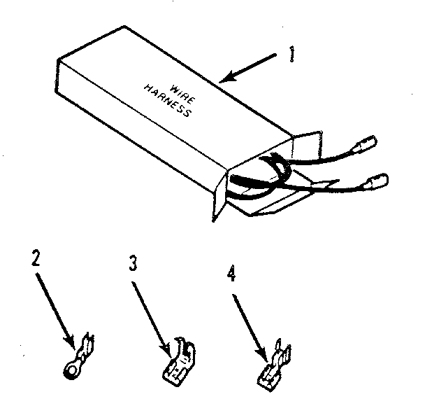 Kenmore 1033378811 wire harnesses and components diagram
