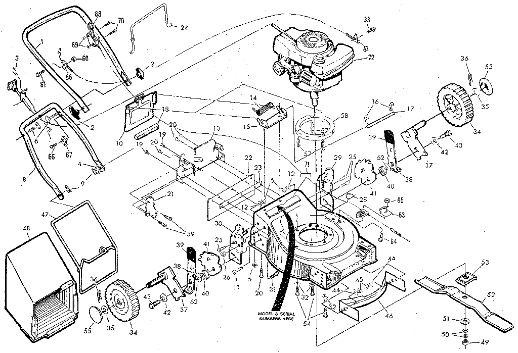 Craftsman 917372130 main frame diagram
