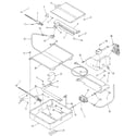 Kenmore 9113658814 broiler and oven burner section diagram