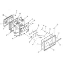 Kenmore 9113658814 oven door section diagram