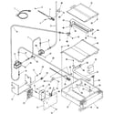 Kenmore 9113678810 broiler and oven burner section diagram