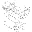Kenmore 9116108910 burner section diagram