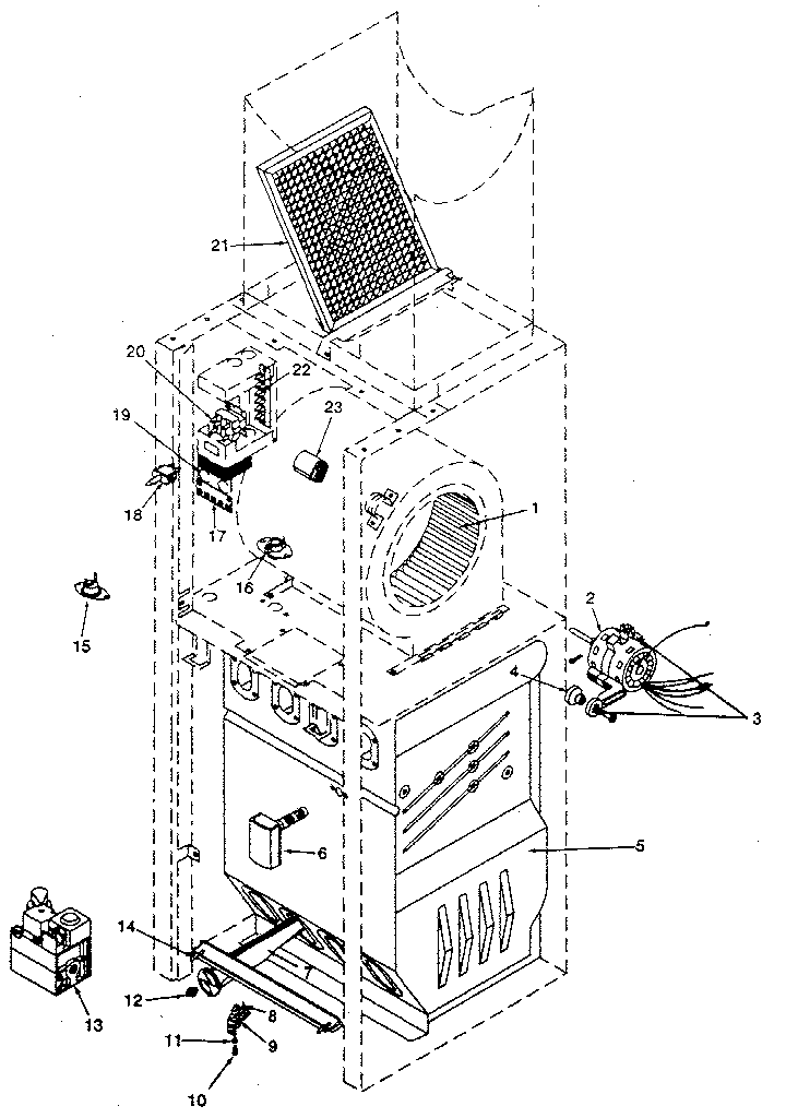 ICP NDGG050DD03 functional replacement parts diagram