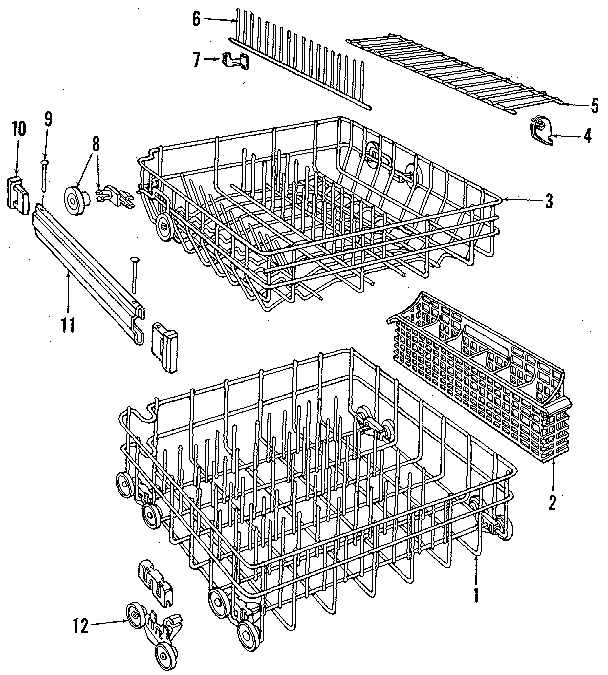Kenmore 5871469581 rack diagram